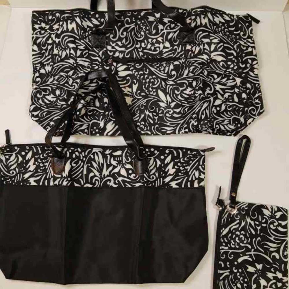 3-Bag Matching Set (2 Totes and 1 Clutch) - NEW